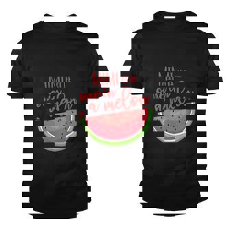 One In A Melon Watermelon Theme Funny Birthday Girl Youth T-shirt - Monsterry