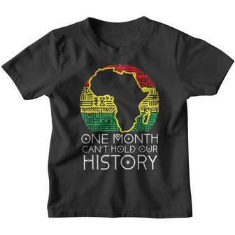 One Month Cant Hold Our History Pan African Black History V2 Youth T-shirt - Thegiftio UK