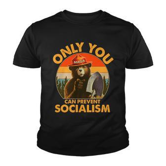 Only You Can Prevent Socialism Vintage Tshirt Youth T-shirt - Monsterry
