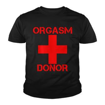 Orgasm Donor Red Imprint Youth T-shirt - Monsterry AU