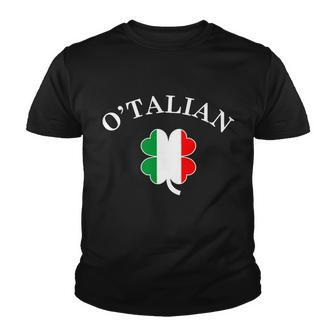 Otalian Italian Irish Shamrock St Patricks Day Tshirt Youth T-shirt - Monsterry DE
