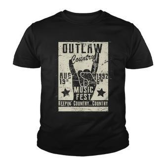 Outlaw Country Music Fest Nashville Youth T-shirt - Monsterry DE