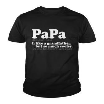 Papa Definition V2 Youth T-shirt - Monsterry