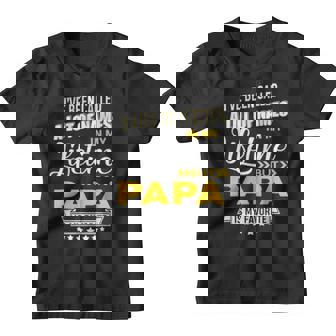 Papa Is My Favorite Name New Grandpa Papa Xmas Youth T-shirt - Thegiftio UK