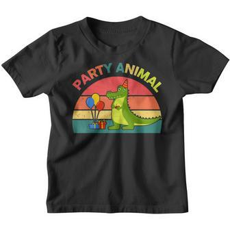 Party Animal Alligator Birthday Gift Toddler Funny Alligator Youth T-shirt - Thegiftio UK