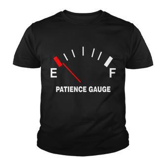 Patience Gauge Nearly Empty Youth T-shirt - Monsterry CA