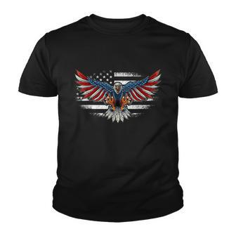 Patriotic Eagle 4Th Of July Usa American Flag Funny Gift Youth T-shirt - Monsterry CA