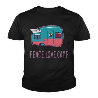 Peace Love Camp Tshirt Youth T-shirt - Monsterry DE