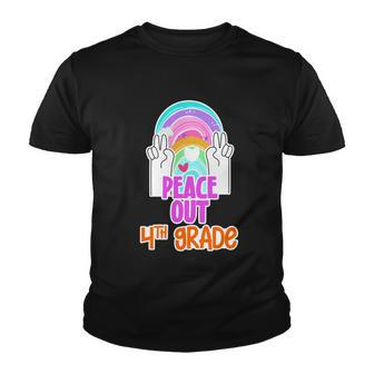 Peace Out 4Th Fourth Grade Graduation Last Day Of School Gift Youth T-shirt - Thegiftio UK