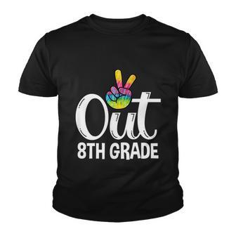 Peace Out 8Th Grade Tie Dye Graduation Class Of 2022 Virtual Cool Gift Youth T-shirt - Thegiftio UK