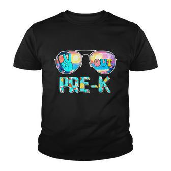 Peace Out Prek Teachers Last Day Of School Summer Graphic Design Printed Casual Daily Basic Youth T-shirt - Thegiftio UK