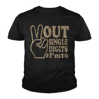 Peace Out Single Digits Im 10 Leopard Youth T-shirt - Thegiftio UK