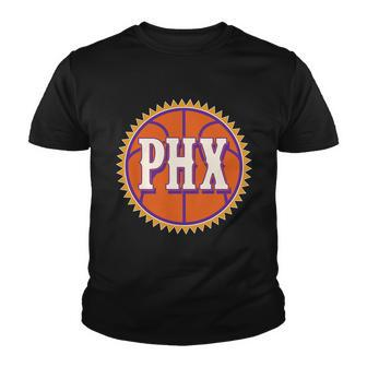 Phoenix Phx Basketball Sun Ball Youth T-shirt - Monsterry