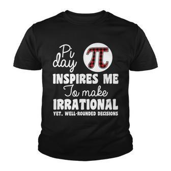 Pi Inspires Me Funny Pi Day 314 Tshirt Youth T-shirt - Monsterry