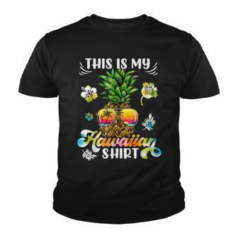 Pineapple Hawaii Beach Summer Vacation This Is My Hawaiian Youth T-shirt - Thegiftio UK