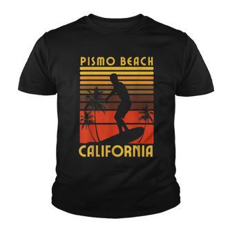 Pismo Beach California Surf Summer Vacation Vintage V2 Youth T-shirt - Thegiftio UK