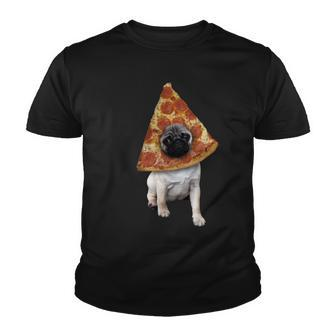 Pizza Pug Dog Tshirt Youth T-shirt - Monsterry AU