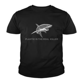 Plastic Is The Real Killer Graphic Design Printed Casual Daily Basic Youth T-shirt - Thegiftio UK