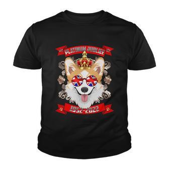 Platinum Jubilee 1952 2022 Queen Corgi Youth T-shirt - Monsterry AU