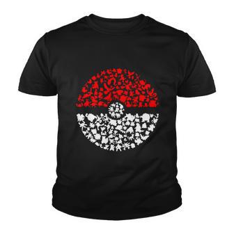 Pokeball Silhouette Youth T-shirt - Thegiftio UK