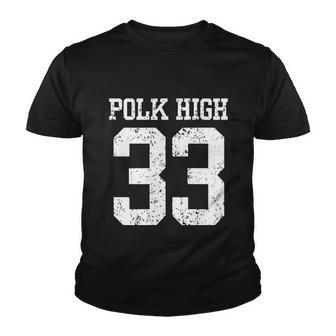 Polk High Number Youth T-shirt - Monsterry CA
