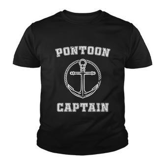 Pontoon Captain Funny Boating Shirt For Water Sports Youth T-shirt - Monsterry