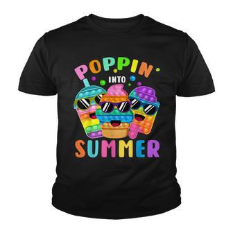 Poppin Into Summer Last Day Of School Hello Summer Boy Girls Youth T-shirt - Thegiftio UK