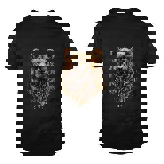 Portrait Of A Brown Bear Tshirt Youth T-shirt - Monsterry