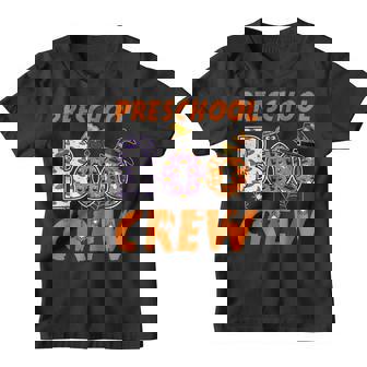 Pre-K Preschool Teacher Student Halloween Preschool Boo Crew Youth T-shirt - Thegiftio