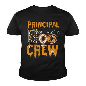 Principal Teacher Boo Crew Halloween Principal Teacher Youth T-shirt - Seseable