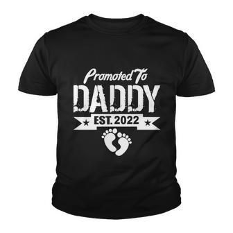 Promoted To Daddy Est 2022 Tshirt Youth T-shirt - Monsterry