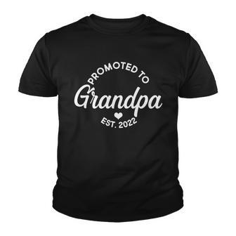 Promoted To Grandpa Est 2022 New Baby Youth T-shirt - Monsterry DE