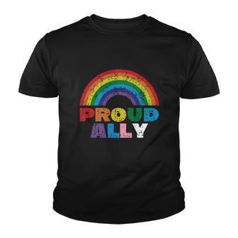 Proud Ally Lgbt Rainbow Gay Pride Month Tshirt Youth T-shirt - Monsterry DE