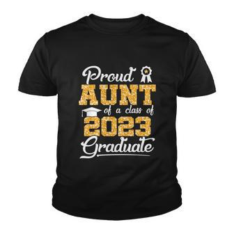Proud Aunt Of A Class Of 2023 Graduate Senior Graduation Meaningful Gift Youth T-shirt - Thegiftio UK