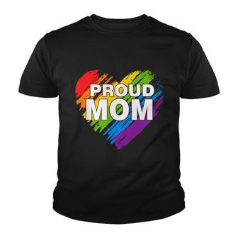 Proud Mom Lgbt Rainbow Gay Pride Gift Mothers Day Gift Youth T-shirt - Monsterry UK