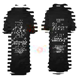Proud Mother Of A Few Dumbass Kids Floral Tshirt Youth T-shirt - Monsterry