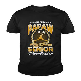 Proud Papaw Of A 2022 Senior Cheerleader Gift Youth T-shirt - Monsterry AU