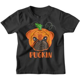 Pugkin Funny Halloween Pug Costume Pumpkin Pug Dog Lovers Youth T-shirt - Thegiftio UK