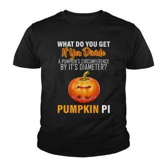 Pumpkin Pi Math Teacher Pun Youth T-shirt - Monsterry