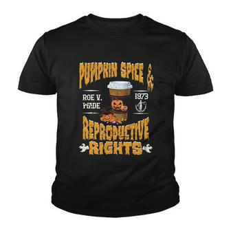 Pumpkin Spice And Reproductive Rights Fall Feminist Choice Gift V5 Youth T-shirt - Monsterry AU
