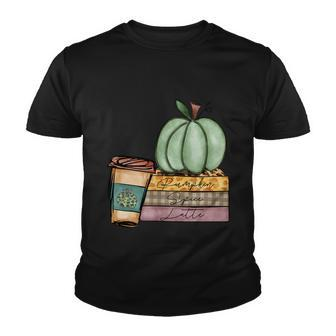 Pumpkin Spice Latte Thanksgiving Quote V2 Youth T-shirt - Monsterry AU