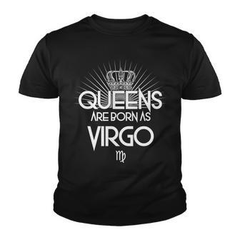 Queens Are Born As Virgo Tshirt Youth T-shirt - Monsterry