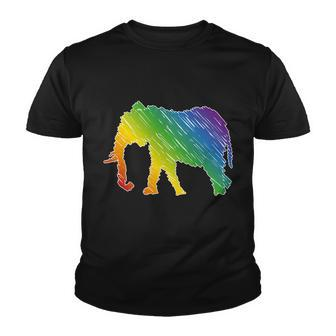 Rainbow Elephant V2 Youth T-shirt - Monsterry DE