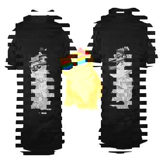 Rainbow Flag Gay Pride Cat Lgbt Pride Month Youth T-shirt - Monsterry