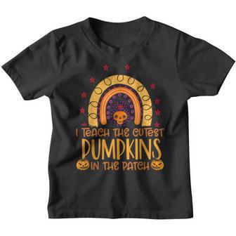 Rainbow I Teach The Cutest Pumpkins In The Patch Halloween V6 Youth T-shirt - Thegiftio UK