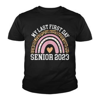 Rainbow Senior Graduation 2023 Or Last First Day Of School Youth T-shirt - Thegiftio UK