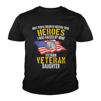 Raised By My Hero Proud Vietnam Veterans Daughter Tshirt Youth T-shirt - Monsterry UK