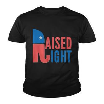 Raised Right Republican Party Youth T-shirt - Thegiftio UK