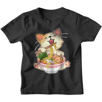 Ramen Cat Kawaii Anime Japanese Food Girls Official Nager V2 Youth T-shirt - Thegiftio UK