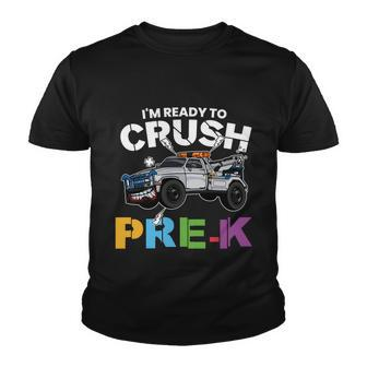 Ready To Crush Prek Truck Back To School Youth T-shirt - Monsterry UK
